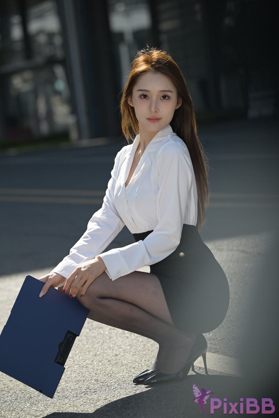 Featured Street Photography Works No.5496 Black stockings female secretary Xiao Guiyuan PixiBB.COM 021
