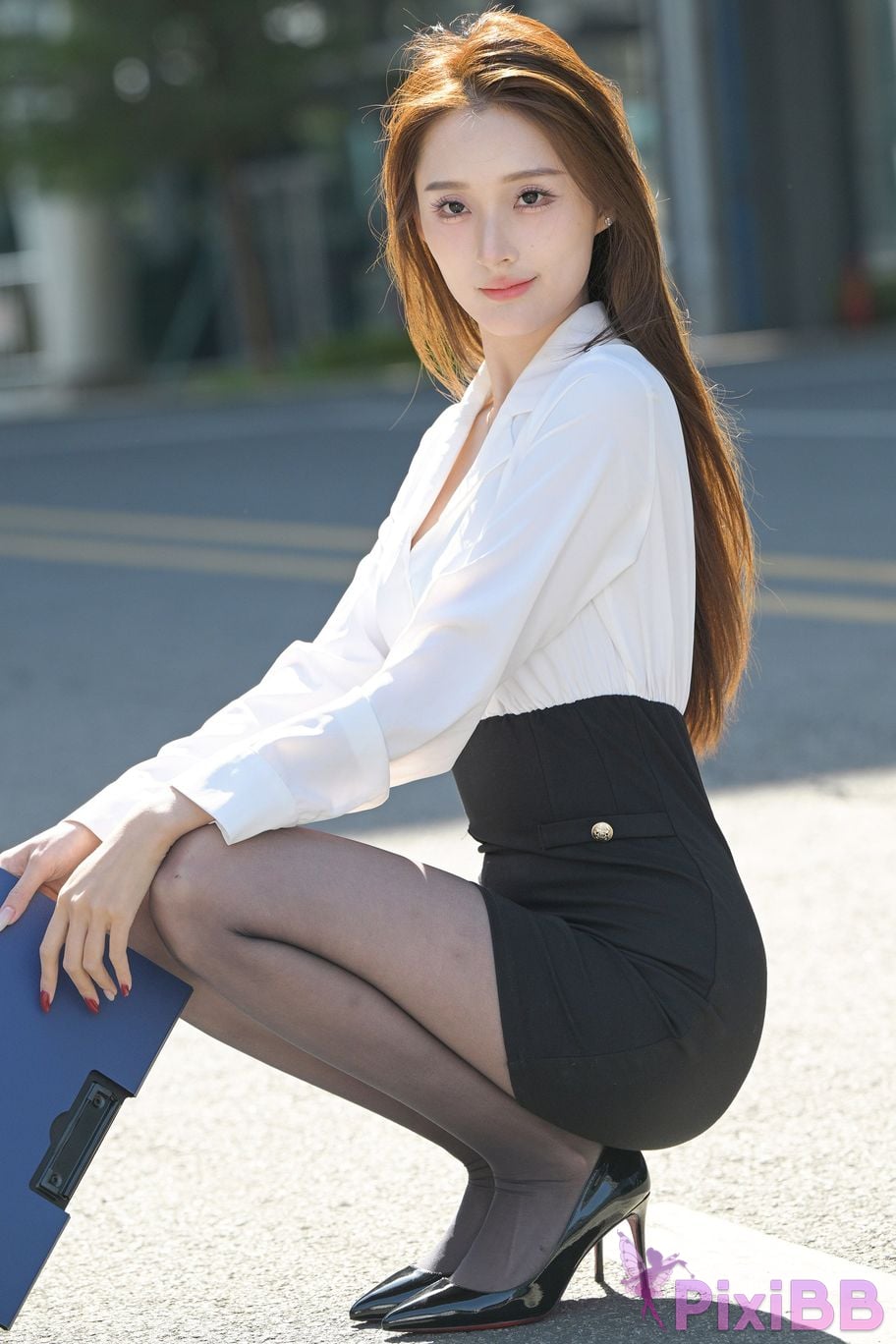 Featured Street Photography Works No.5496 Black stockings female secretary Xiao Guiyuan PixiBB.COM 022