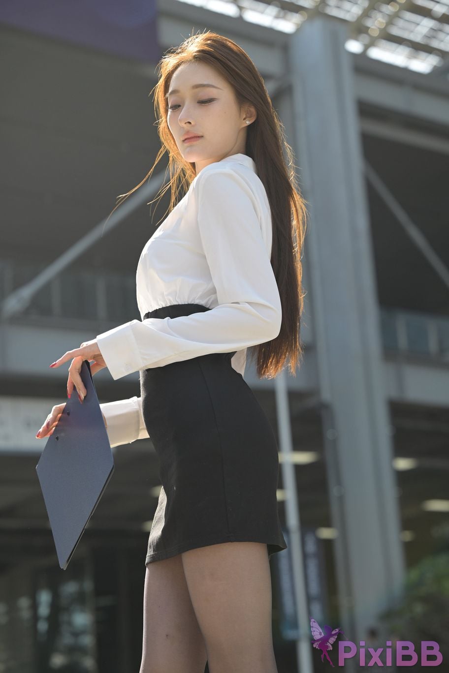 Featured Street Photography Works No.5496 Black stockings female secretary Xiao Guiyuan PixiBB.COM 081