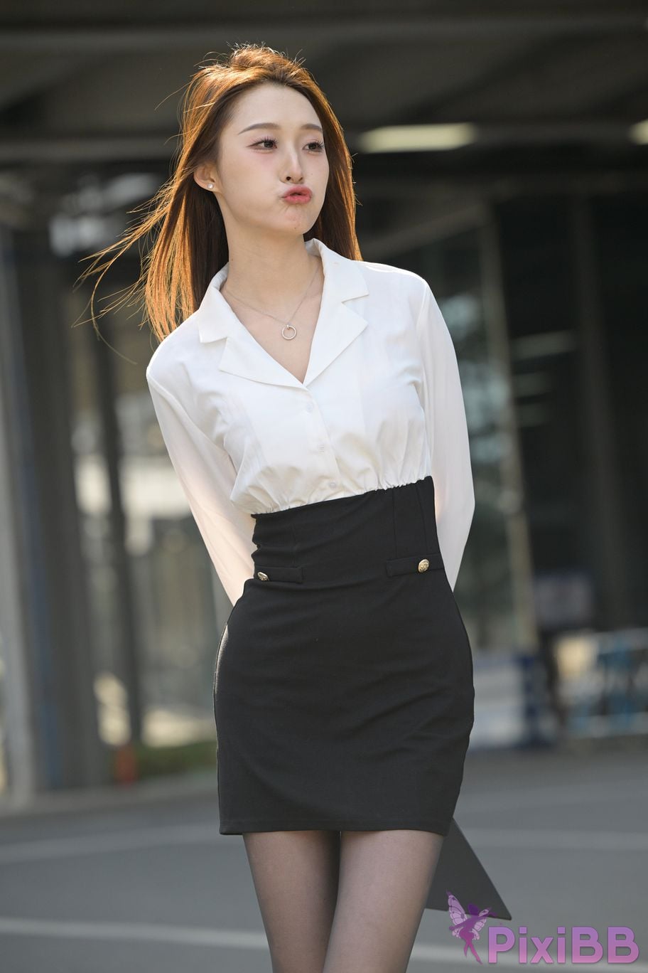 Featured Street Photography Works No.5496 Black stockings female secretary Xiao Guiyuan PixiBB.COM 138