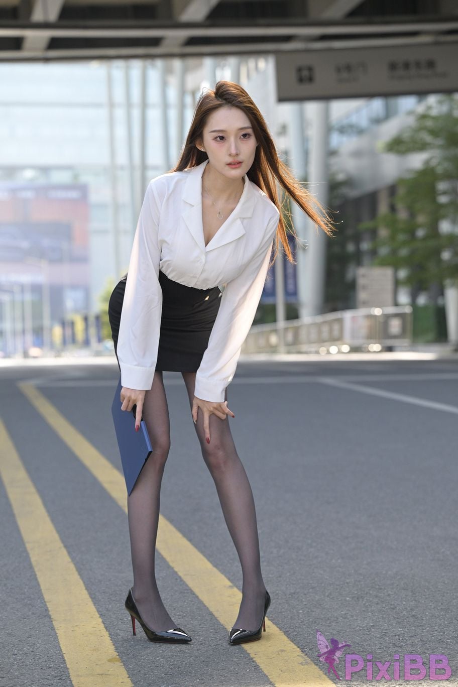 Featured Street Photography Works No.5496 Black stockings female secretary Xiao Guiyuan PixiBB.COM 153