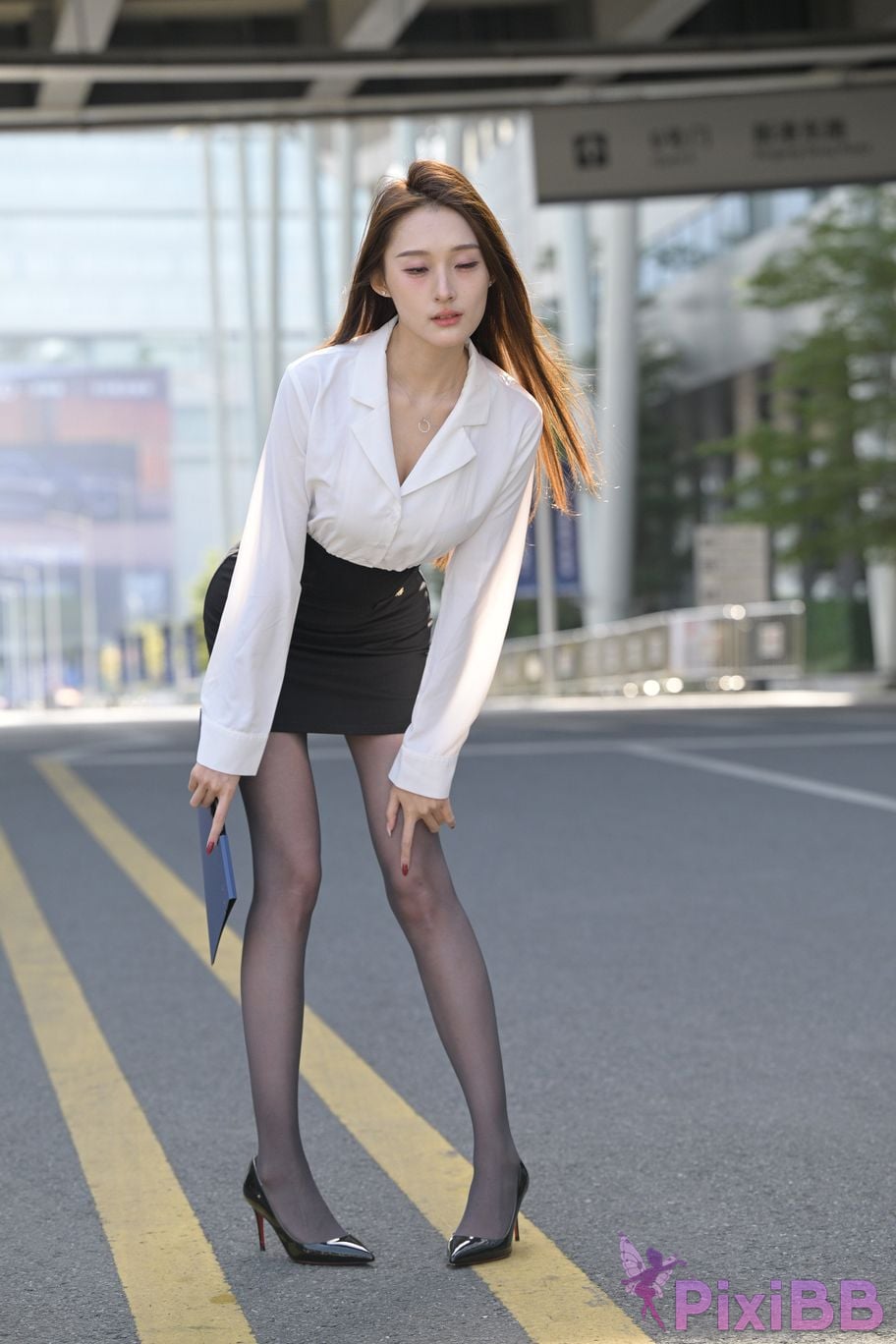 Featured Street Photography Works No.5496 Black stockings female secretary Xiao Guiyuan PixiBB.COM 156