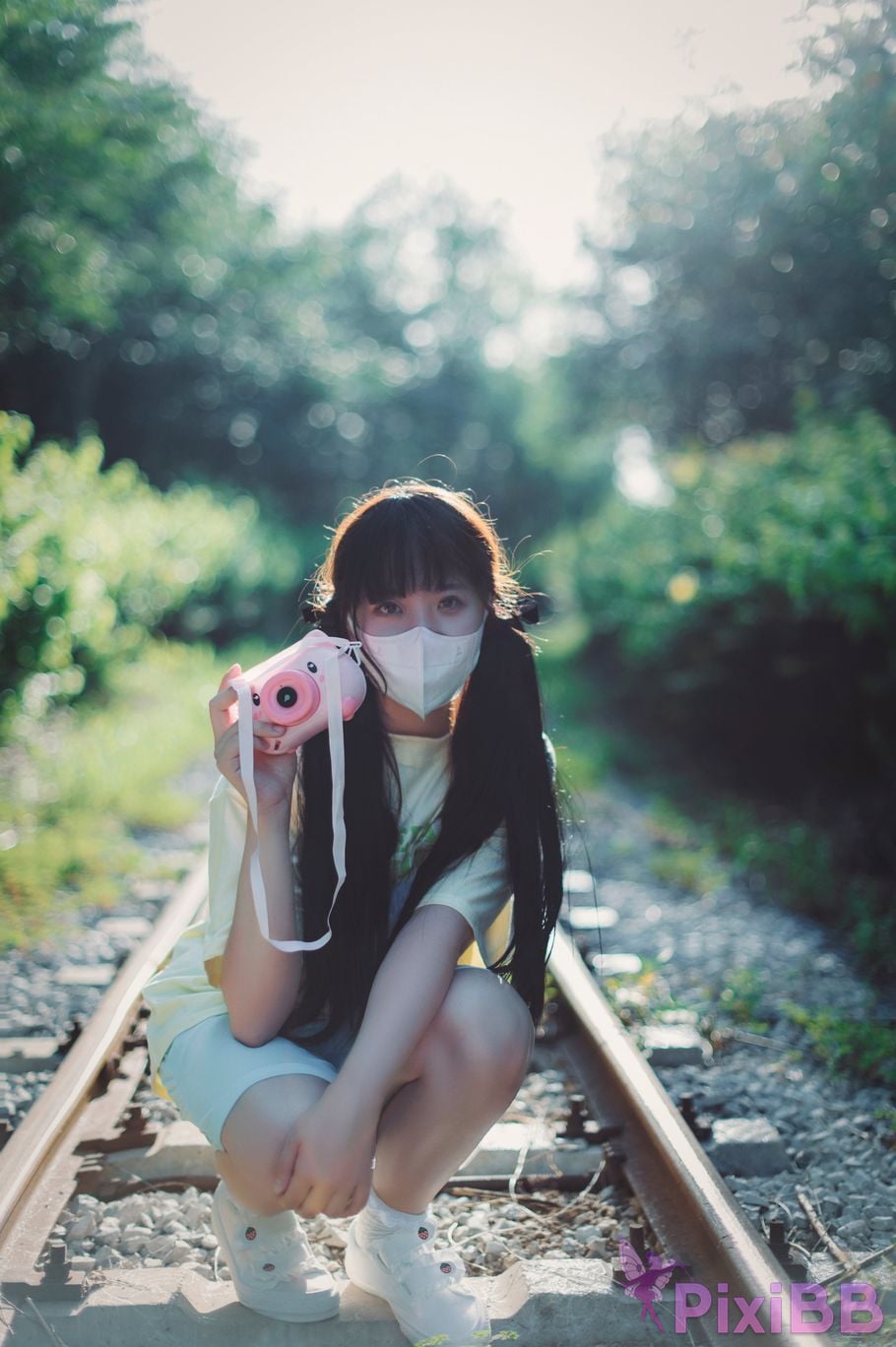 Private Photoshoot Rabbit who loves milk tea bubble summer 8K reveal diary PixiBB.COM 015