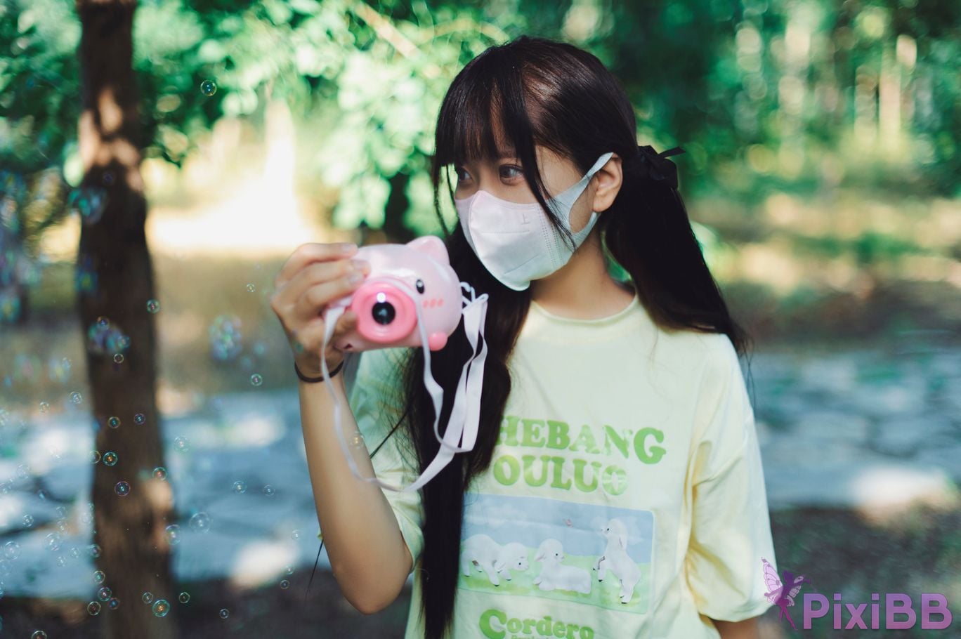 Private Photoshoot Rabbit who loves milk tea bubble summer 8K reveal diary PixiBB.COM 033