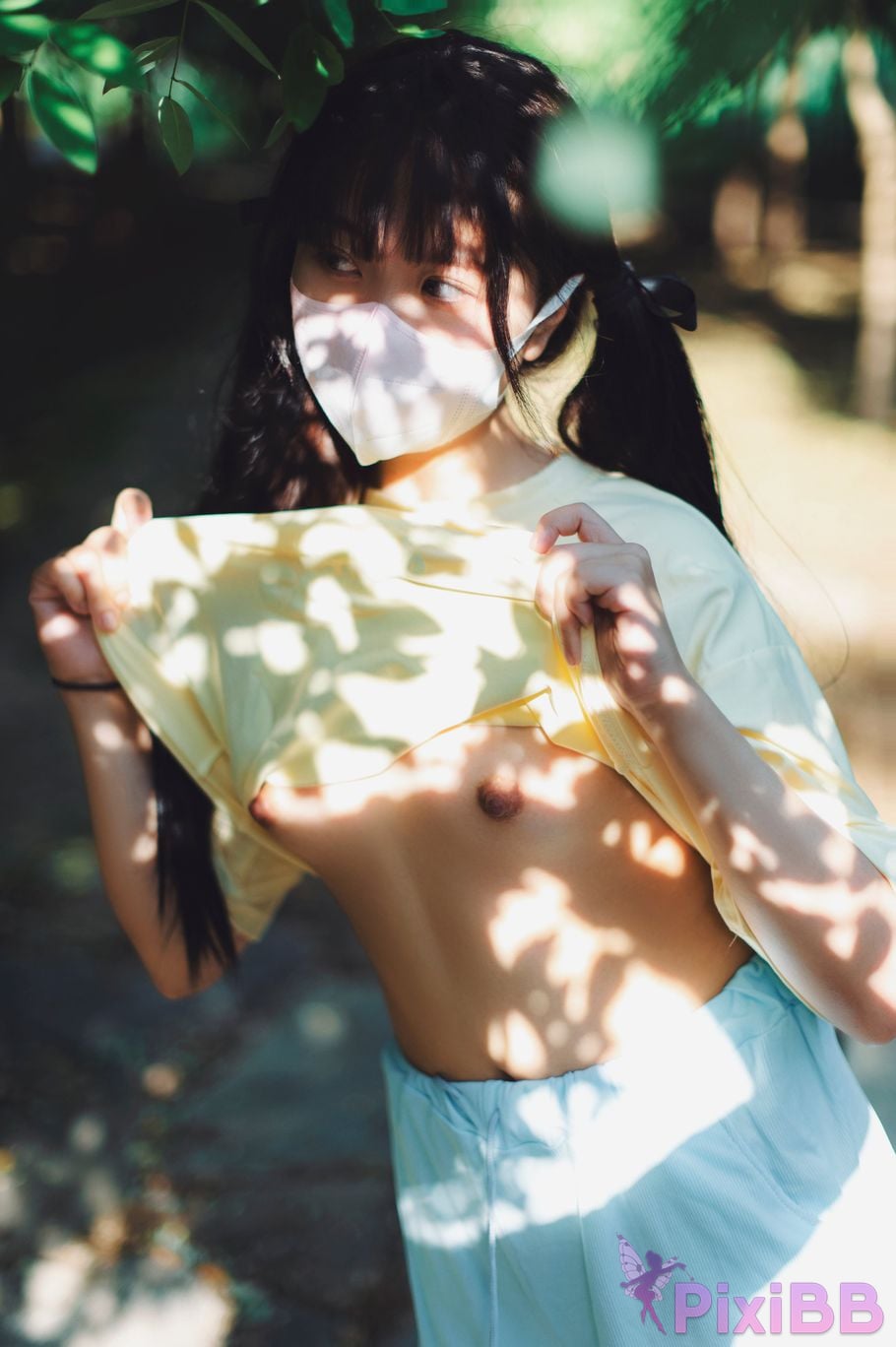 Private Photoshoot Rabbit who loves milk tea bubble summer 8K reveal diary PixiBB.COM 049