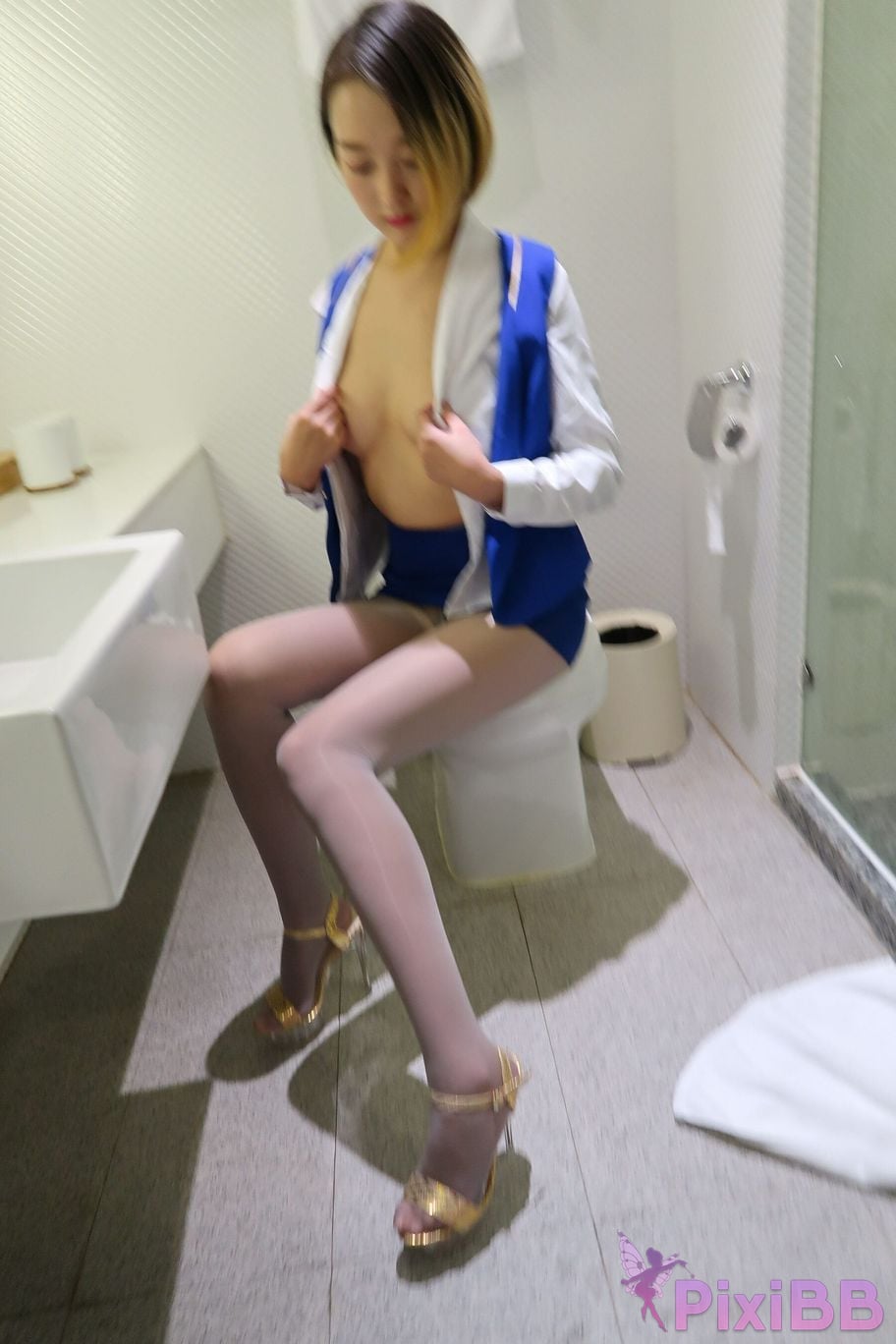 Private Photoshoot white moss Stockings royal sister Full scale private shooting PixiBB.COM 244.PNG
